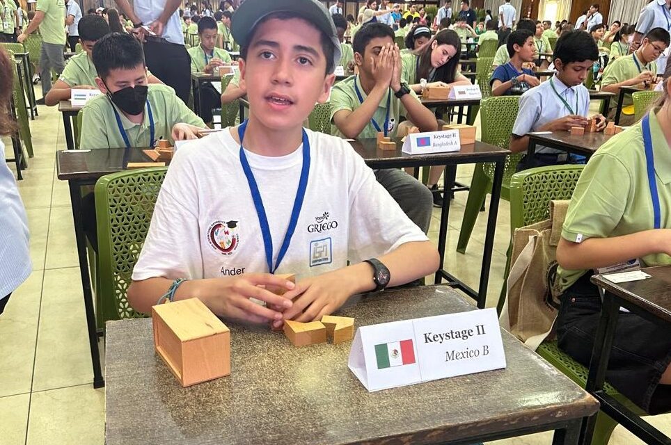 Compiten niños genios de Guanajuato en India
