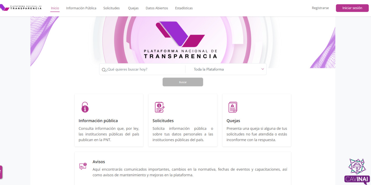 Animan a usar la Plataforma Nacional de Transparencia; concentra información de más de 7 mil autoridades públicas