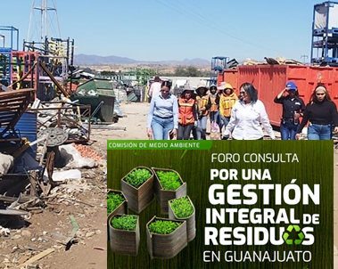 Convocan al Foro de Consulta por una gestión integral de residuos en Guanajuato