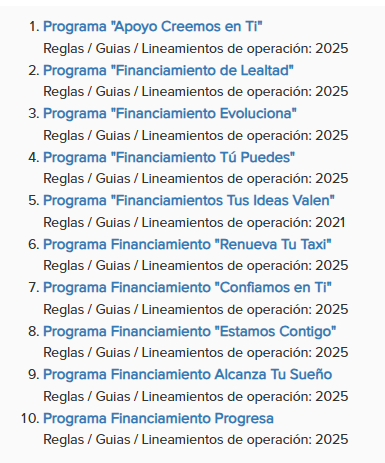 programas sociales