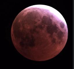 La luna  se tiñó de rojo: Guanajuato disfrutó del único eclipse lunar de 2025