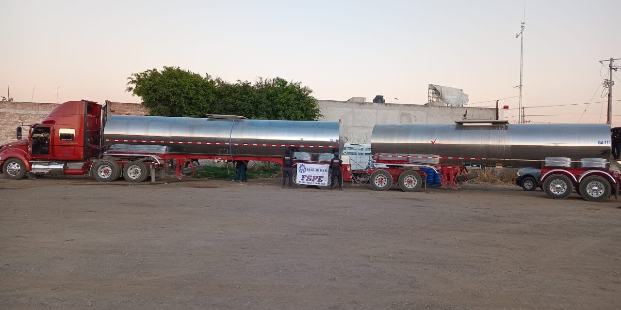 Recuperan más de 160 mil litros de leche presuntamente robada en Guanajuato