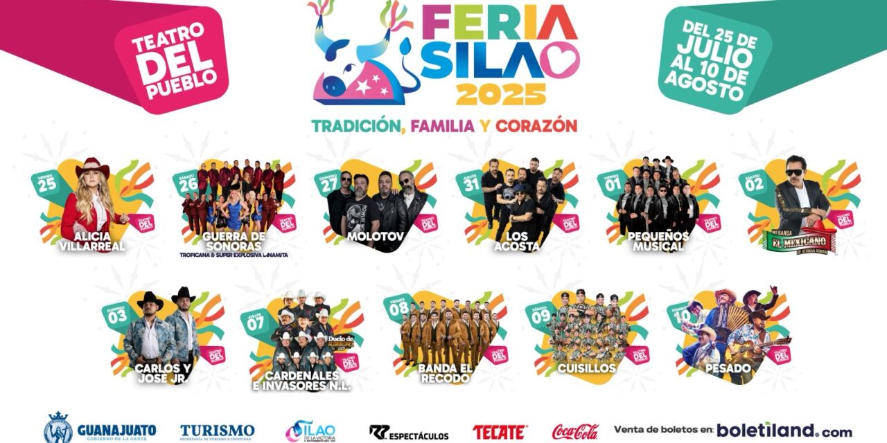 Con nuevo recinto presentan Feria de Silao 2025; Alicia Villarreal abrirá en el Teatro del Pueblo