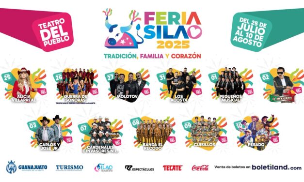 Con nuevo recinto presentan  Feria de Silao 2025; Alicia Villarreal abrirá  en el Teatro del Pueblo