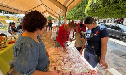 Mujeres emprendedoras impulsan sus negocios en la Feria de Artesanas en Silao